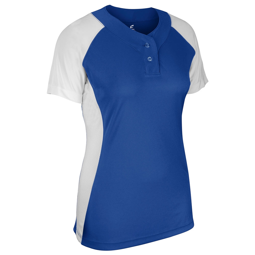 INFINITE 2 BUTTON LADIES SOFTBALL FASTPITCH JERSEY