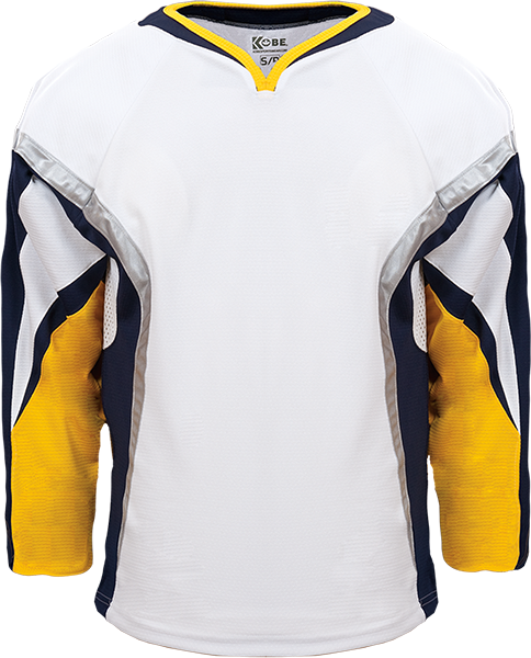 KOBE K3G NHL PRO STYLE BUFFALO WHITE HOCKEY JERSEY