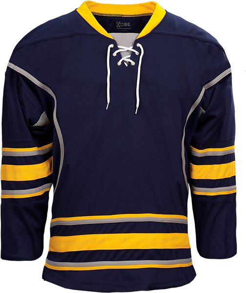 KOBE K3G NHL PRO STYLE BUFFALO 3RD NAVY HOCKEY JERSEY