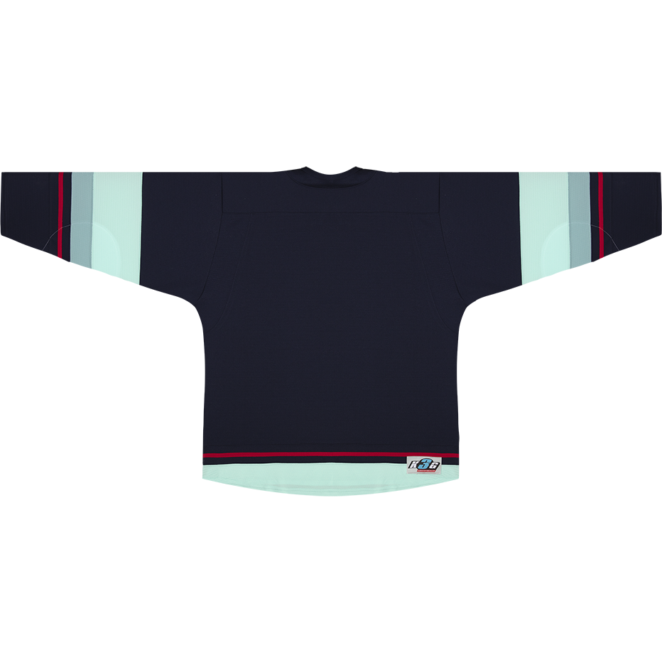 KOBE K3G NHL PRO STYLE SEATTLE AWAY BLUE HOCKEY JERSEY