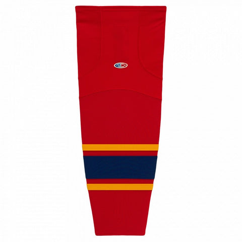 Pro Knit Striped Hockey Socks-2013 Florida Red