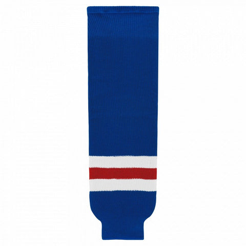 Striped Wool Knit Hockey Socks-Winnipeg Royal