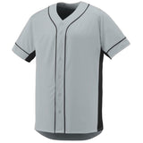 AUGUSTA SLUGGER FULL BUTTON BASEBALL JERSEY