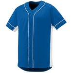 AUGUSTA SLUGGER FULL BUTTON BASEBALL JERSEY