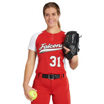 INFINITE 2 BUTTON LADIES SOFTBALL FASTPITCH JERSEY