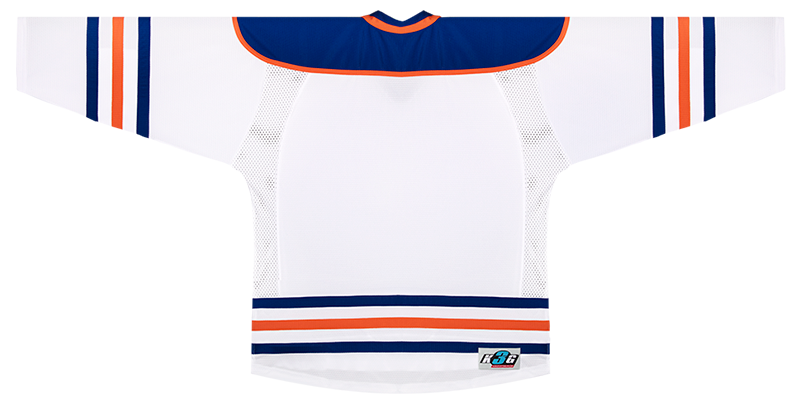 KOBE K3G NHL PRO STYLE EDMONTON HOME WHITE HOCKEY JERSEY