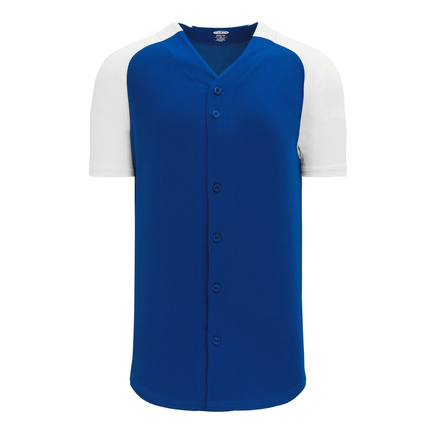 AK Raglan Two Tone Full Button Baseball Jersey