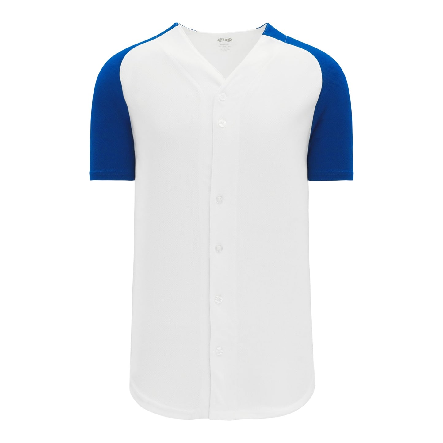 AK Raglan Two Tone Full Button Baseball Jersey