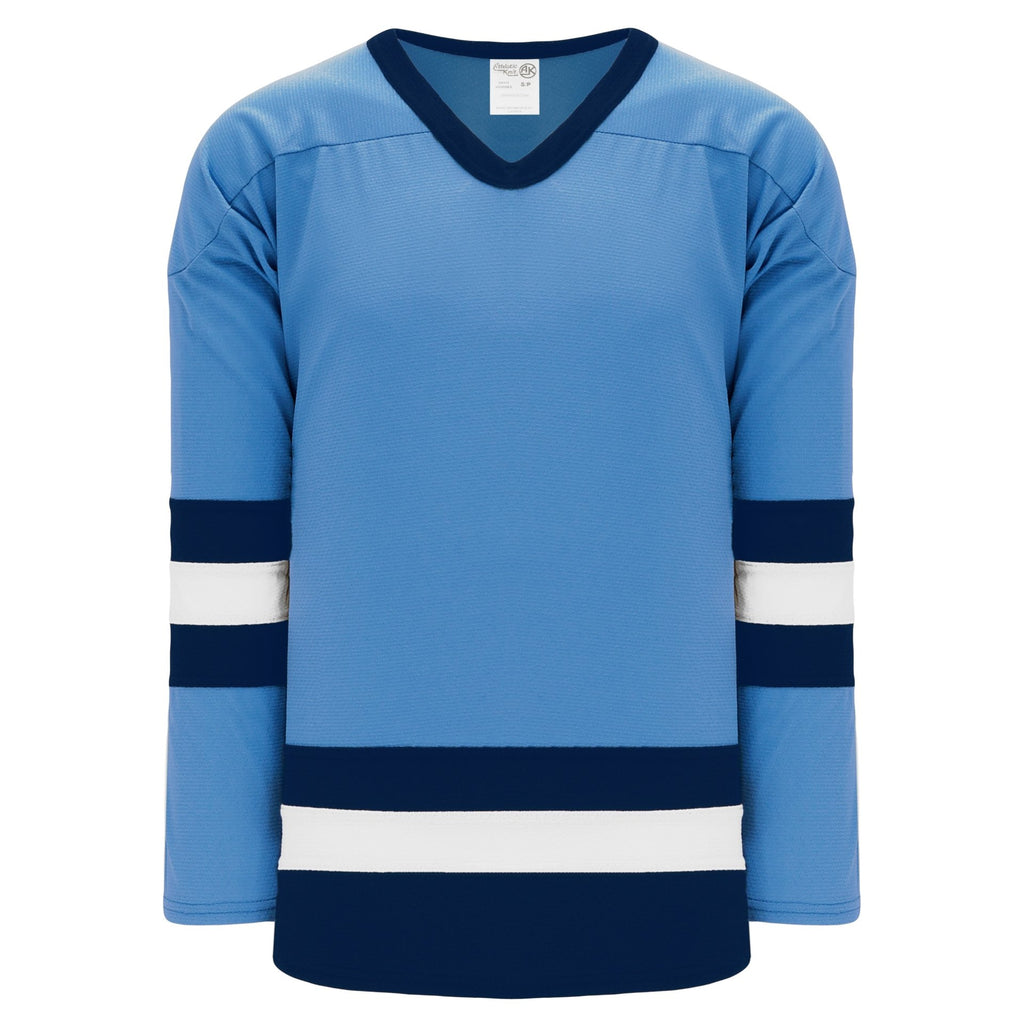 Light Blue/White/Purple Personalized Blank Hockey Jerseys | YoungSpeeds
