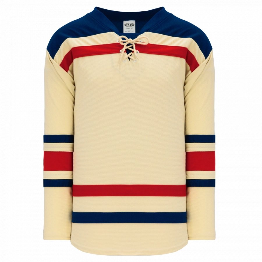 Athletic Knit NHL Pro Style Hockey New York Rangers Winter Classic Sand-AKB