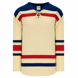 Athletic Knit NHL Pro Style Hockey New York Rangers Winter Classic Sand-AKB