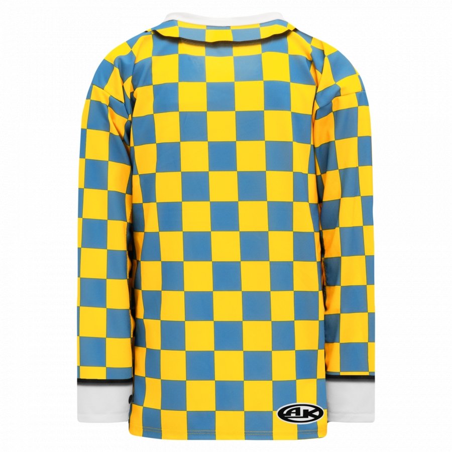 Athletic Knit Sublimated Pro Style Hockey Jersey The Don Maize And Sky-AKC