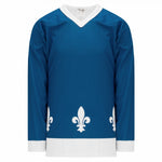 Athletic Knit NHL Pro Style Hockey Jersey 2011 Quebec Blue-AKC