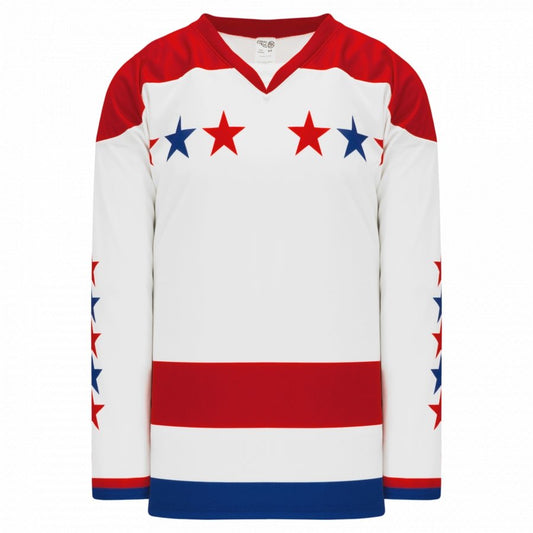Athletic Knit NHL Pro Style Hockey Jersey 2011 Washington Winter Classic White-AKC
