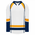 Athletic Knit NHL Pro Style Hockey Jersey 2013 Nashville White-AKD