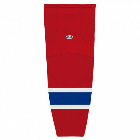 Pro Knit Striped Hockey Socks-Montreal Red