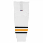 Pro Knit Striped Hockey Socks-Pittsburgh White