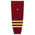 Pro Knit Striped Hockey Socks-New Wolves Cardinal