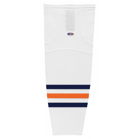Pro Knit Striped Hockey Socks-2017 Edmonton White