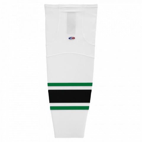 Pro Knit Striped Hockey Socks-Dallas White