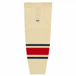 Pro Knit Striped Hockey Socks-New York Rangers Winter Classic Sand