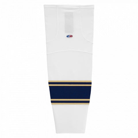 Pro Knit Striped Hockey Socks-Notre Dame White