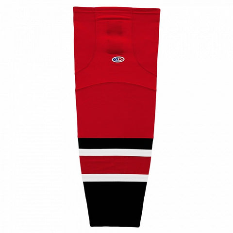 Pro Knit Striped Hockey Socks-2017 Carolina Red