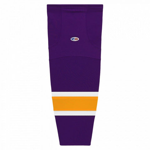 Pro Knit Striped Hockey Socks-Vintage La Purple