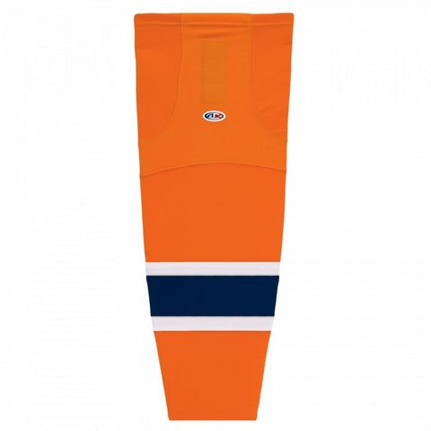 Pro Knit Striped Hockey Socks-2015 Edmonton 3rd Orange