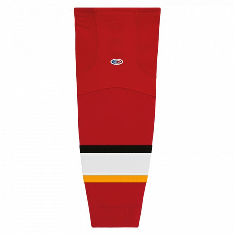 Pro Knit Striped Hockey Socks-2013 Calgary Red