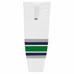 Pro Knit Striped Hockey Socks-Hartford White