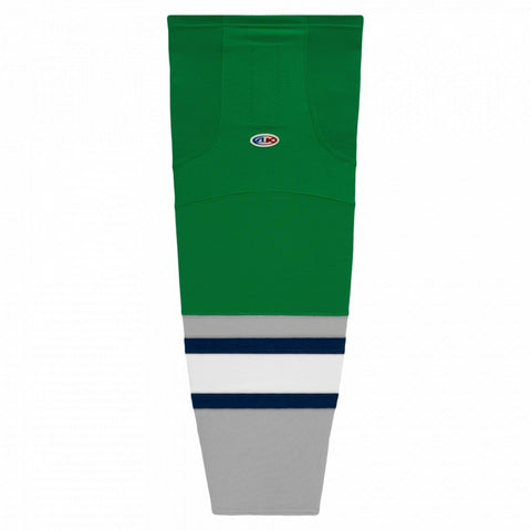Pro Knit Striped Hockey Socks-Plymouth Kelly