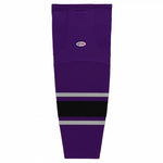 Pro Knit Striped Hockey Socks-New La 3rd Purple