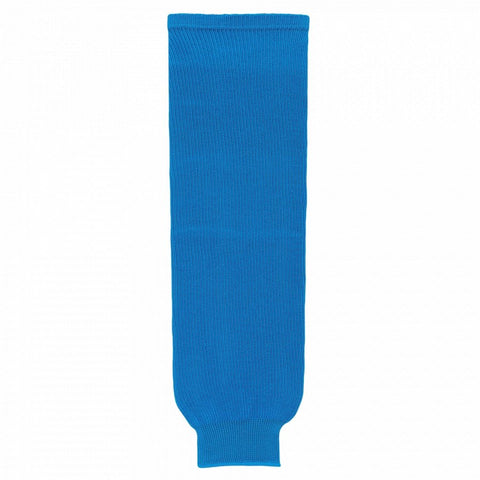 Solid Wool Knit Hockey Socks-Pro Blue
