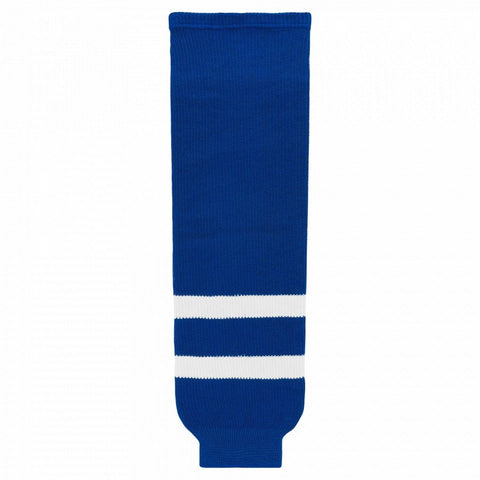 Striped Wool Knit Hockey Socks-Old Toronto Royal