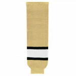 Striped Wool Knit Hockey Socks-Vegas/black/white