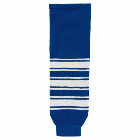 Striped Wool Knit Hockey Socks-New Toronto Royal
