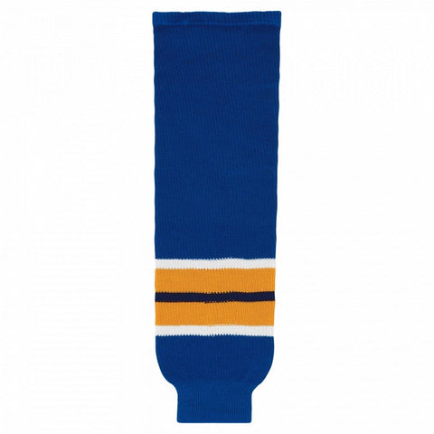 Striped Wool Knit Hockey Socks-1998 St. Louis Royal