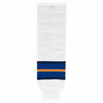 Striped Wool Knit Hockey Socks-1998 St. Louis White