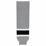 Striped Wool Knit Hockey Socks-Los Angeles Stadium Series Grey