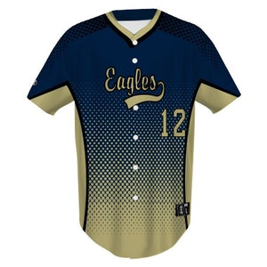 FREESTYLE SUBLIMATED BASEBALL FULL BUTTON JERSEY